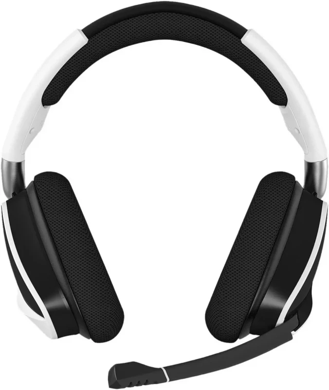Corsair VOID RGB Elite Wireless Gaming Headset - 7.1 Surround Sound, 2.4GHz Low Latency Wireless, Custom Tuned 50mm Drivers, Omnidirectional Noise Cancelling Microphone, USB Receiver, PC and PS5 Compatible, RGB Lighting, Black - Gallery Image