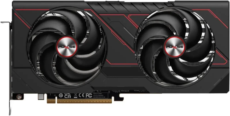 Sapphire PULSE Radeon RX 9070 16GB – AMD RDNA GPU, 16GB GDDR6, Boost Clock up to 2700 MHz, Dual-Fan PULSE Cooling, High-Performance Gaming Graphics Card, PCIe Interface, HDMI/DisplayPort Outputs, 280 mm Length - Gallery Image