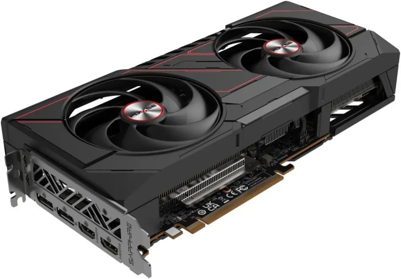 Sapphire PULSE Radeon RX 9070 16GB – AMD RDNA GPU, 16GB GDDR6, Boost Clock up to 2700 MHz, Dual-Fan PULSE Cooling, High-Performance Gaming Graphics Card, PCIe Interface, HDMI/DisplayPort Outputs, 280 mm Length - Gallery Image