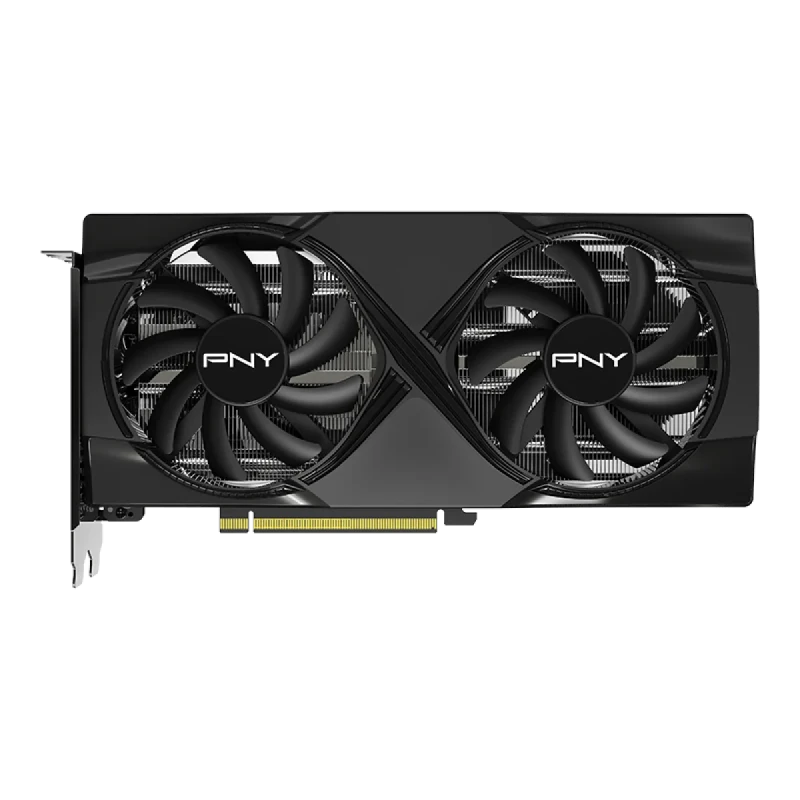 PNY GeForce RTX 5060 Ti Dual Fan 16GB Graphics Card – NVIDIA Blackwell RTX 5060 Ti GPU, 4608 CUDA Cores, 16 GB GDDR7 128-bit Memory, 448 GB/s Bandwidth, PCIe 5.0 x8, Dual-Fan Cooling, Dual-Slot, HDMI 2.1b & 3x DisplayPort 2.1b, 245 mm Length, 180 W TDP - Gallery Image