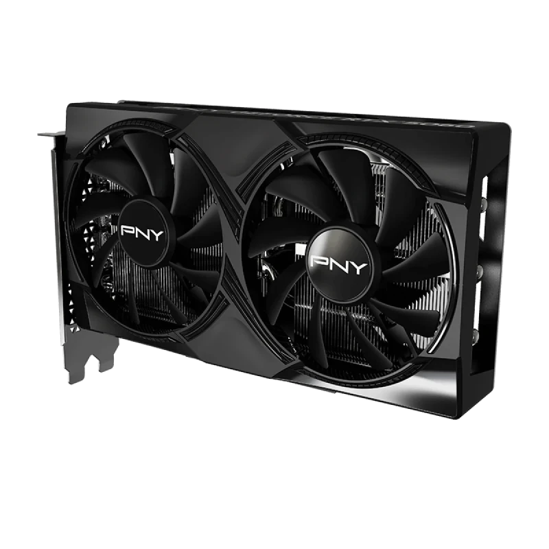 PNY GeForce RTX 5060 8GB GDDR7 Dual-Fan PCIe 5.0 x8 Graphics Card – NVIDIA Blackwell GPU, 3840 CUDA Cores, 2497 MHz Boost, 128-bit 8 GB Memory, 3x DisplayPort 2.1b & HDMI 2.1b, 200 mm Compact Black Gaming GPU - Gallery Image