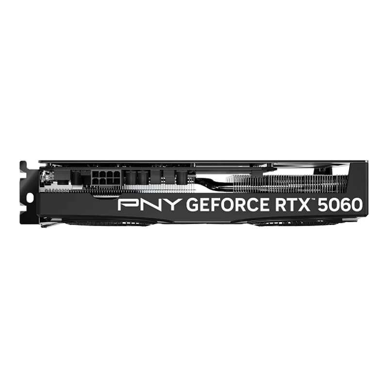 PNY GeForce RTX 5060 8GB GDDR7 Dual-Fan PCIe 5.0 x8 Graphics Card – NVIDIA Blackwell GPU, 3840 CUDA Cores, 2497 MHz Boost, 128-bit 8 GB Memory, 3x DisplayPort 2.1b & HDMI 2.1b, 200 mm Compact Black Gaming GPU - Gallery Image