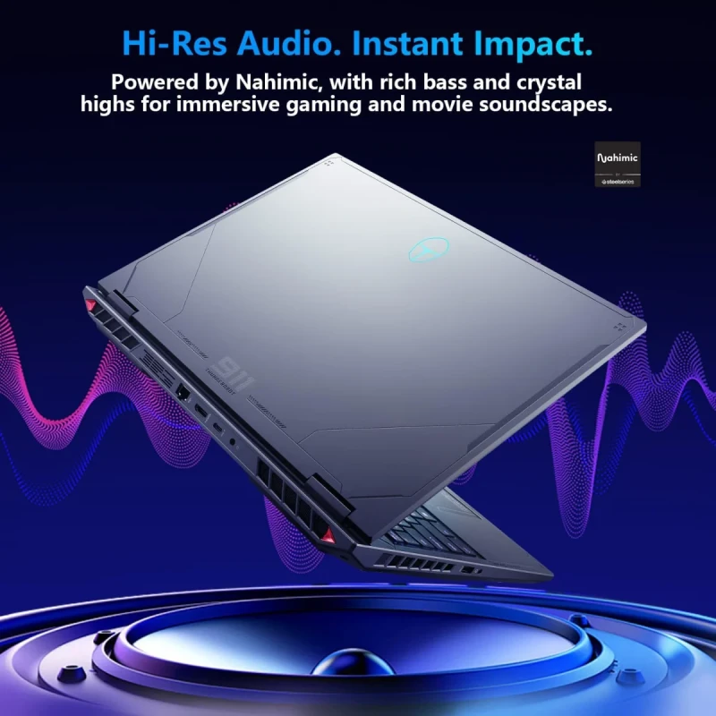 Thunderobot Radiant 16 Gaming Laptop - 16" QHD+ (2560x1600) 300Hz Display, Intel Core i9-14900HX, GeForce RTX 5080, 32GB DDR5-5600, 1TB PCIe SSD, RGB Backlit Keyboard, Wi-Fi 6, Windows 11 Home, Black, 330W Power Adapter - Gallery Image