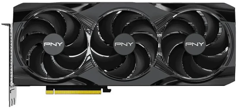 PNY NVIDIA GeForce RTX 5080 16GB OC Triple Fan Graphics Card - Gallery Image
