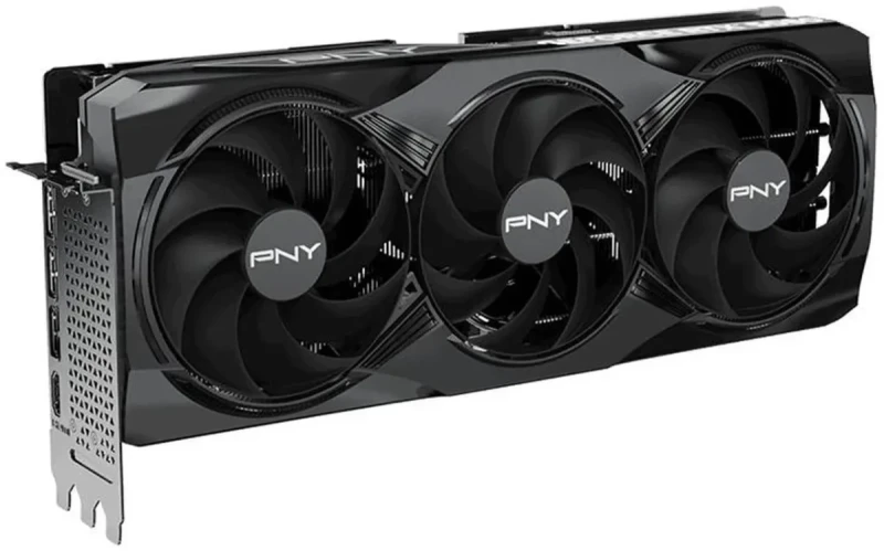 PNY NVIDIA GeForce RTX 5080 16GB OC Triple Fan Graphics Card - Gallery Image