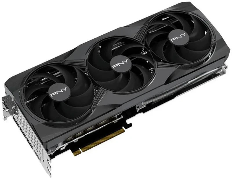 PNY NVIDIA GeForce RTX 5080 16GB OC Triple Fan Graphics Card - Gallery Image