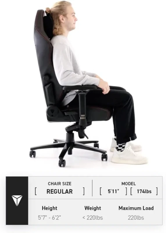 Secretlab TITAN Evo Black Gaming Chair - SoftWeave Plus Fabric, Ergonomic Lumbar Support, Magnetic Memory Foam Head Pillow, 4D Armrests, Reclining Backrest, Standard Size, Up to 130kg, Black - Gallery Image