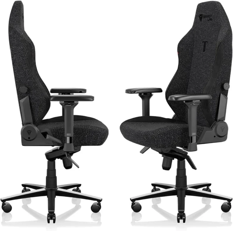Secretlab TITAN Evo Black Gaming Chair - SoftWeave Plus Fabric, Ergonomic Lumbar Support, Magnetic Memory Foam Head Pillow, 4D Armrests, Reclining Backrest, Standard Size, Up to 130kg, Black - Gallery Image