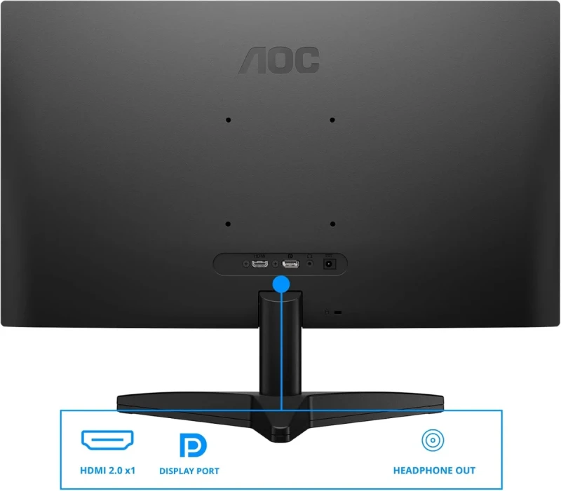 AOC Q24B36X 23.8" Gaming Monitor - 2560x1440 WQHD, 144Hz, IPS, 0.5ms MPRT, Adaptive-Sync, HDR10, HDMI 2.0, DisplayPort 1.4, Black - Gallery Image